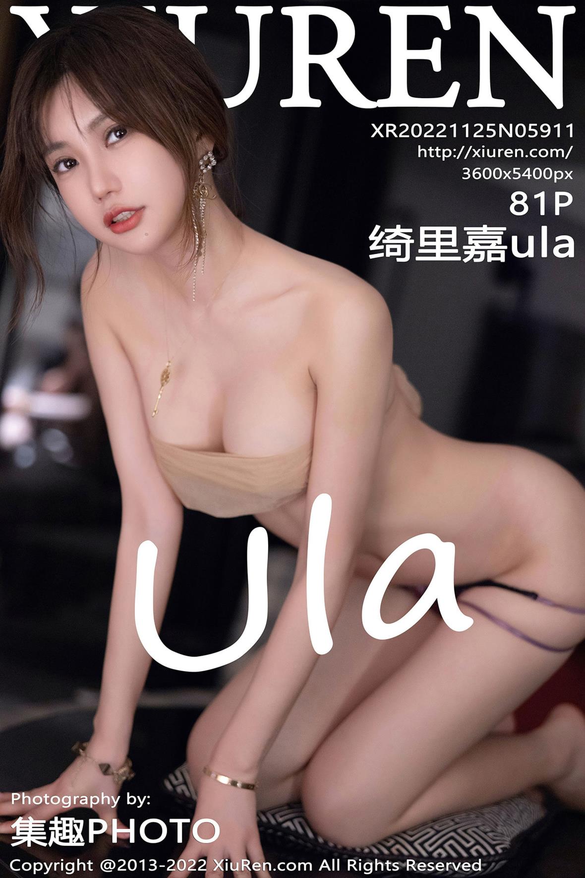 秀人XiuRen No.5911 绮里嘉ula 丁字裤高跟肉丝美腿写真