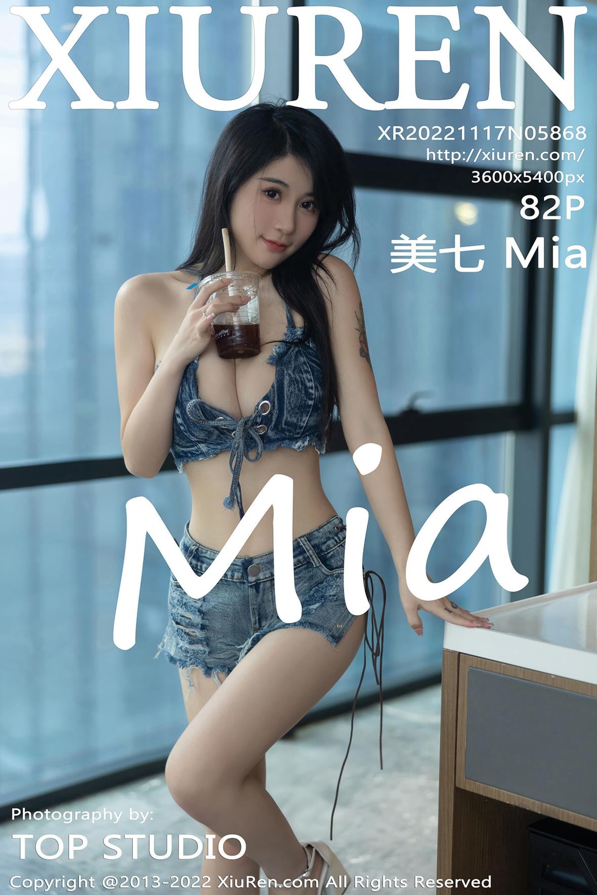 秀人XiuRen No.5868 美七Mia 牛仔热裤性感写真