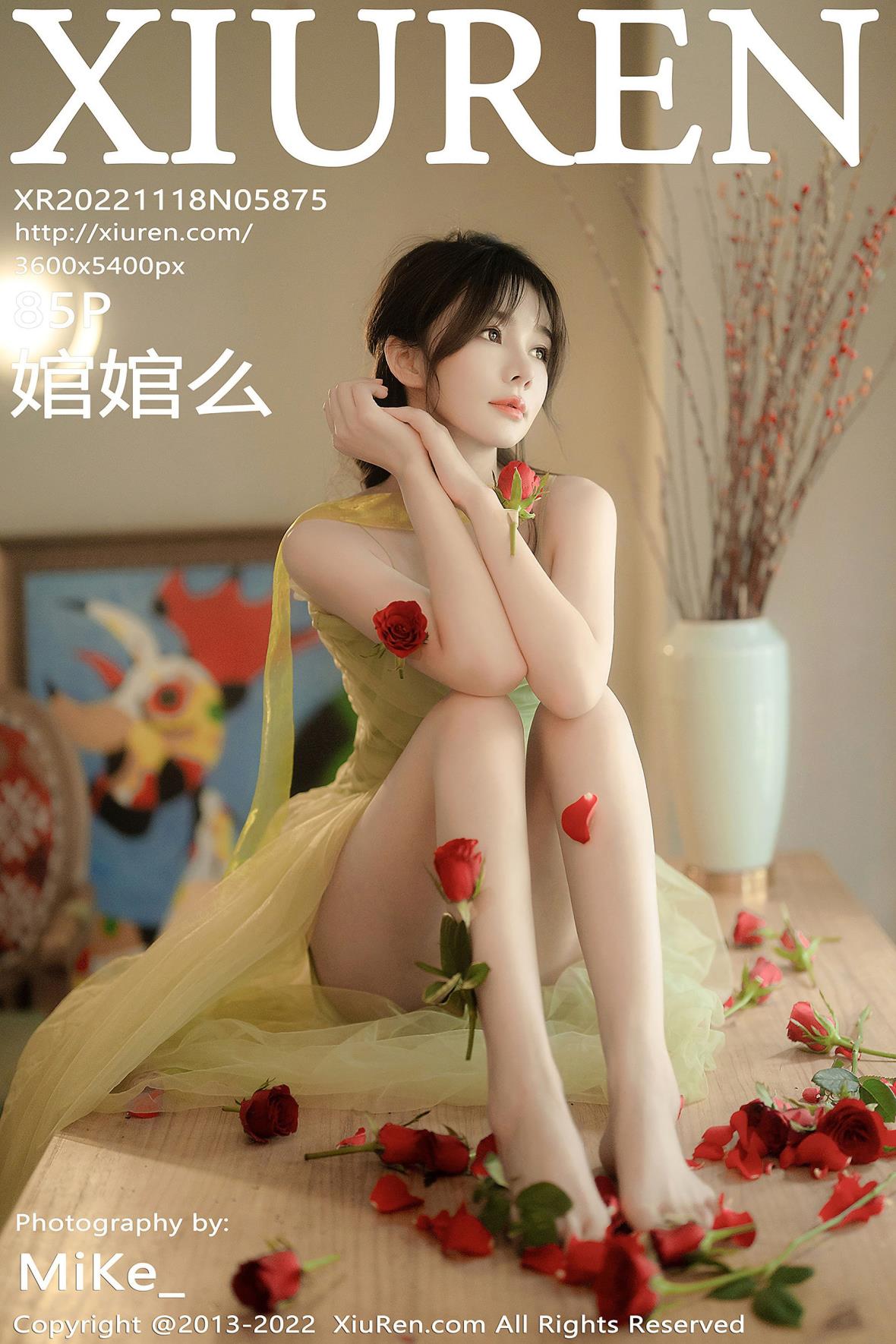 秀人XiuRen No.5875 婠婠么 薄纱性感美腿写真