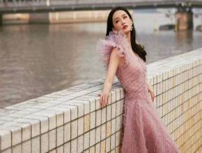 李沁活动新造型来袭，穿一条香芋紫薄纱长裙，唯美又仙气！