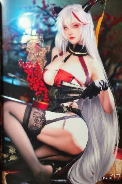 斗鱼主播 在下萝莉控ii 性感Cosplay写真 魔王埃吉尔 金龙腾祥云 14P